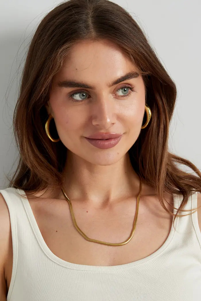 Plated ketting goud 4.0MM