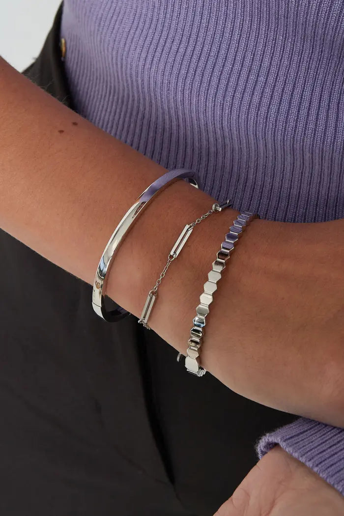 Three links armband Zilver/Goud