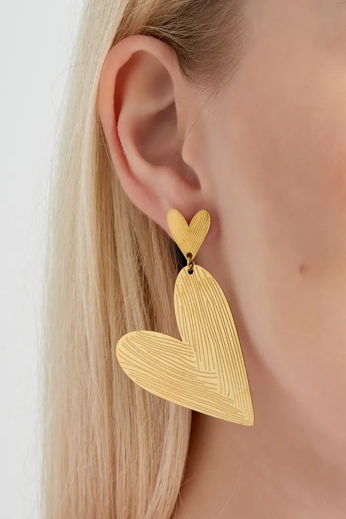 Big Loved Oorbellen goud/zilver