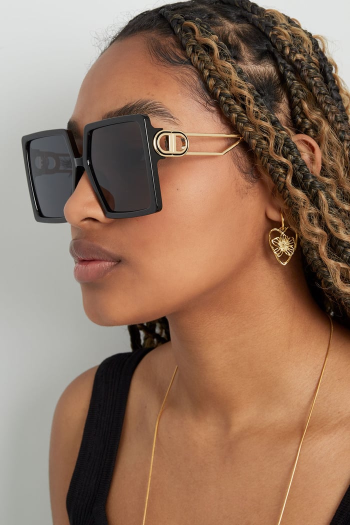 Statement gold detailed zonnebril