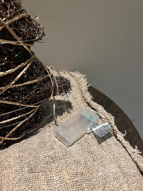 Kerstboom bruin met verlichting