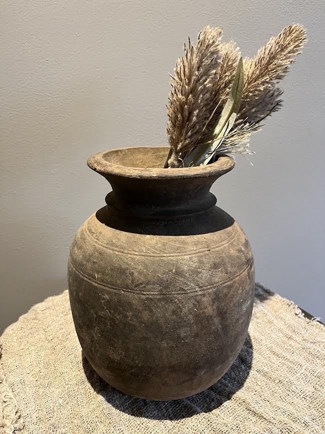 Nepalese houten pot S