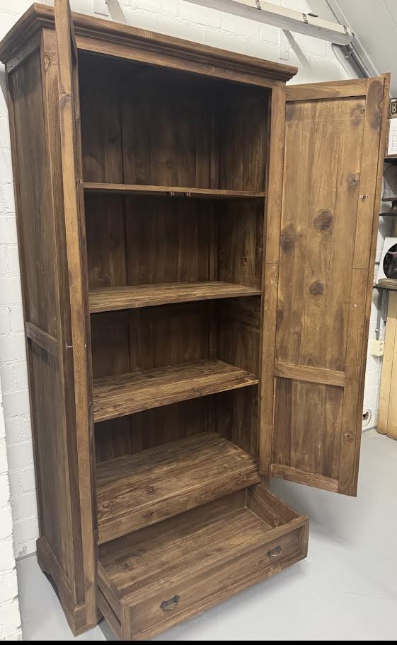 Landelijke Hardhouten Teakkast