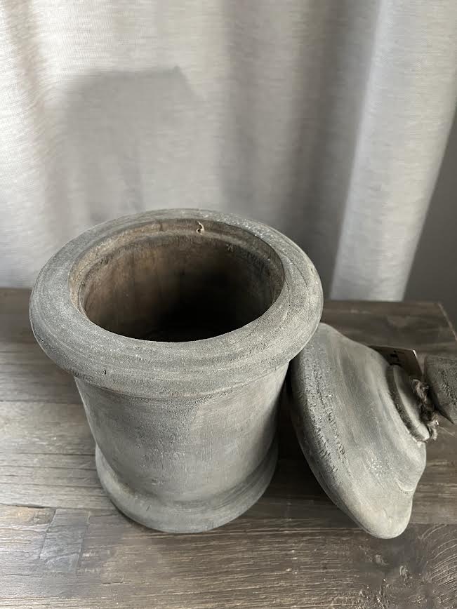 Trapaliving houten pot hoog