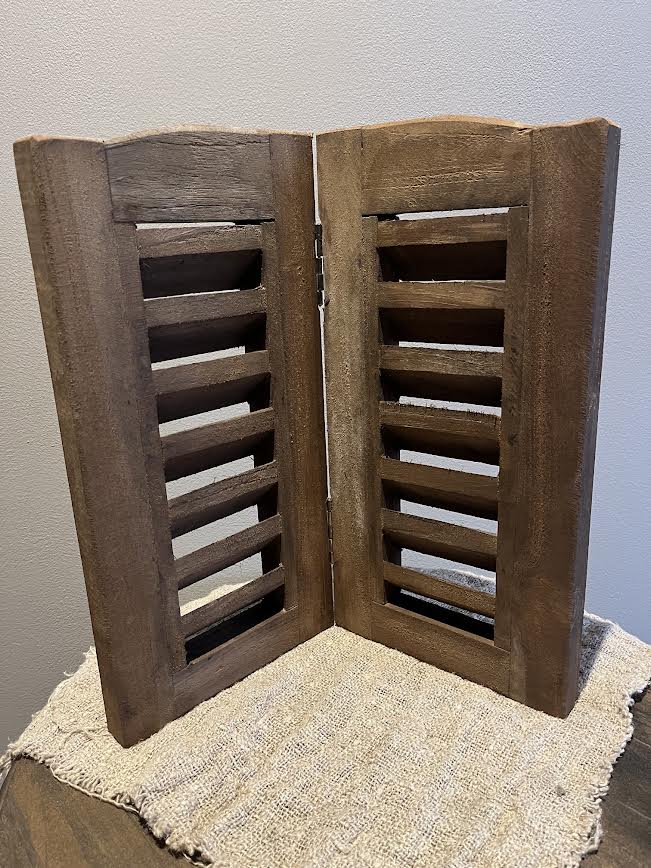 Houten dubbel luik