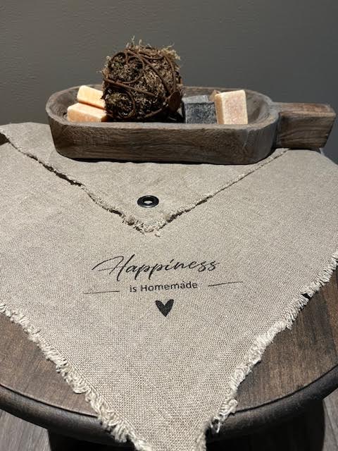 Shabby doek Happiness