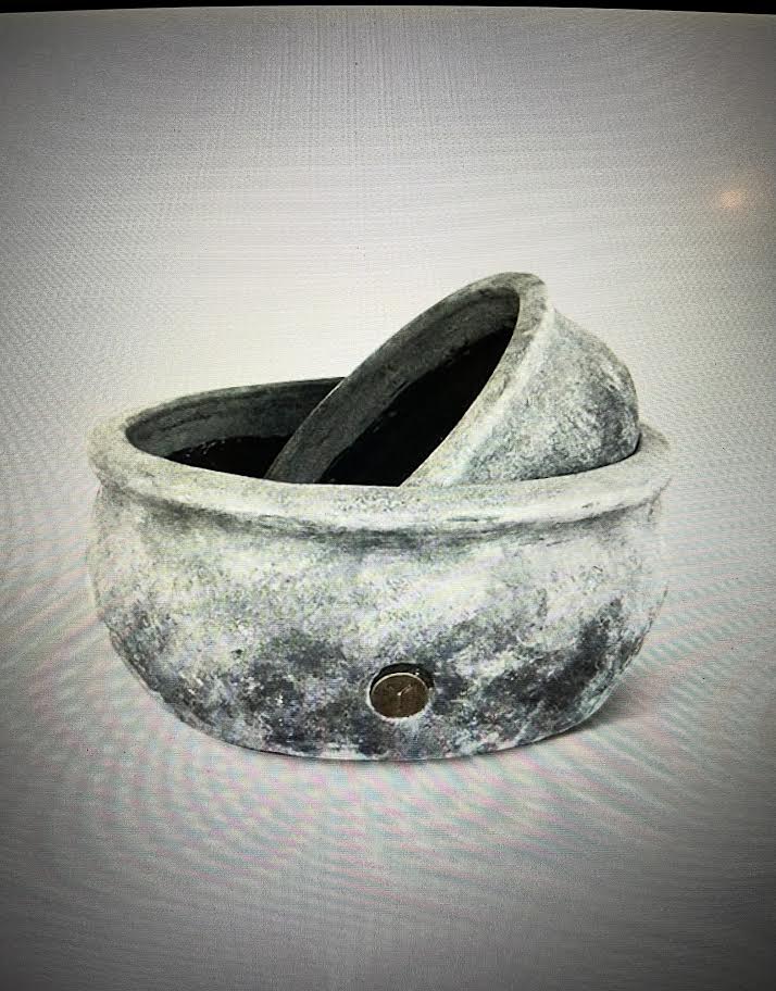 Set of Two Bowls Basic Stone Black/Grey