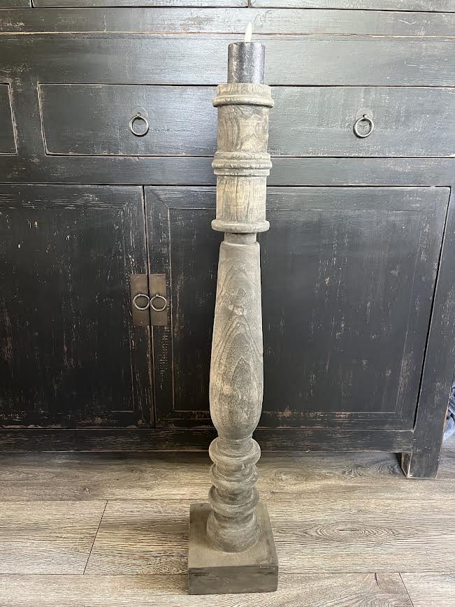 Houten kandelaar XXL
