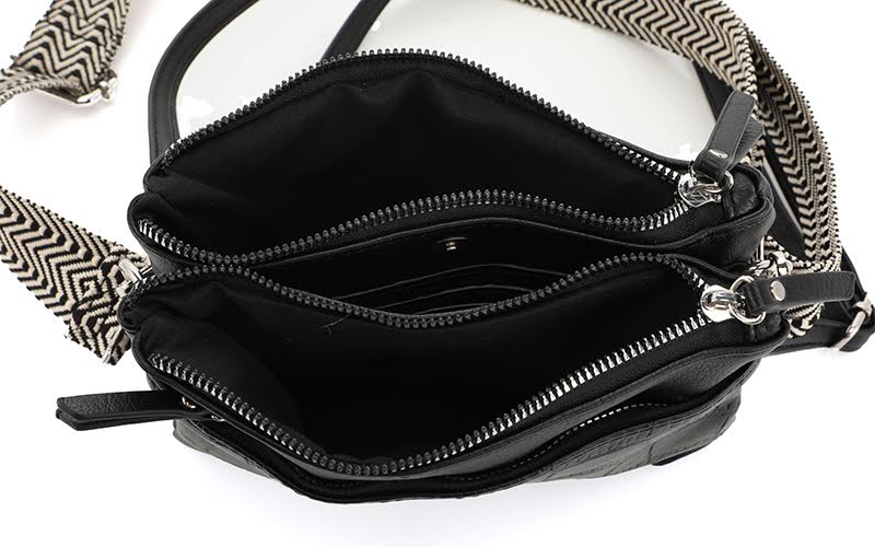 Black crossbody en schoudertas