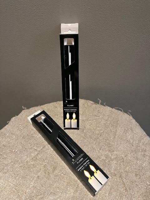 Dinerkaarsen zwart led