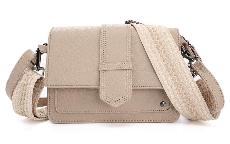 Capri schoudertas taupe