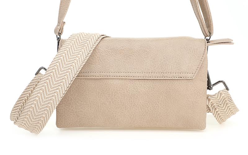Schoudertas studs khaki