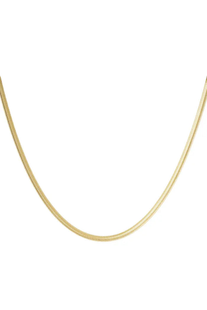 Plated ketting goud 4.0MM