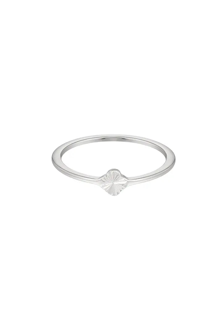 Flower ring zilver