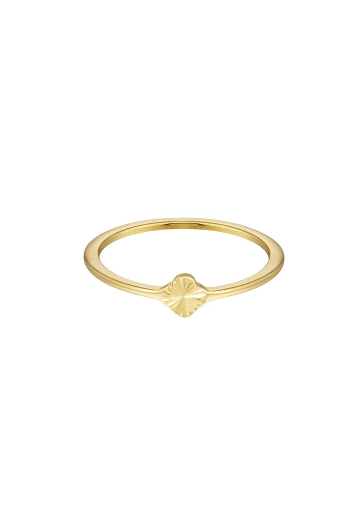 Flower ring goud
