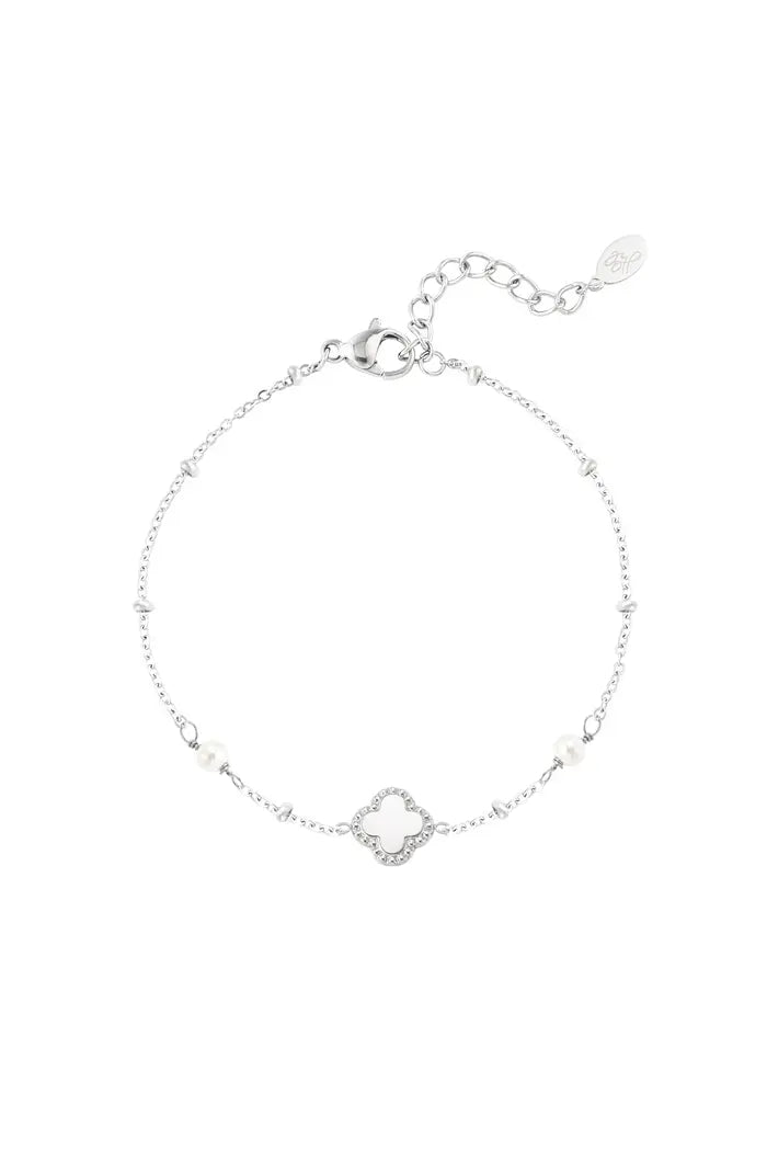 Lucky one armband zilver