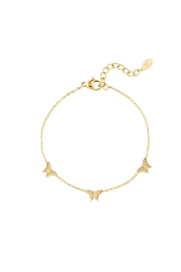 Butterfly Away Armband Goud