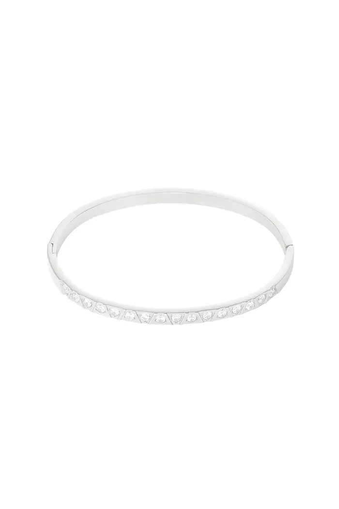 Bangle Spicy diamond zilver