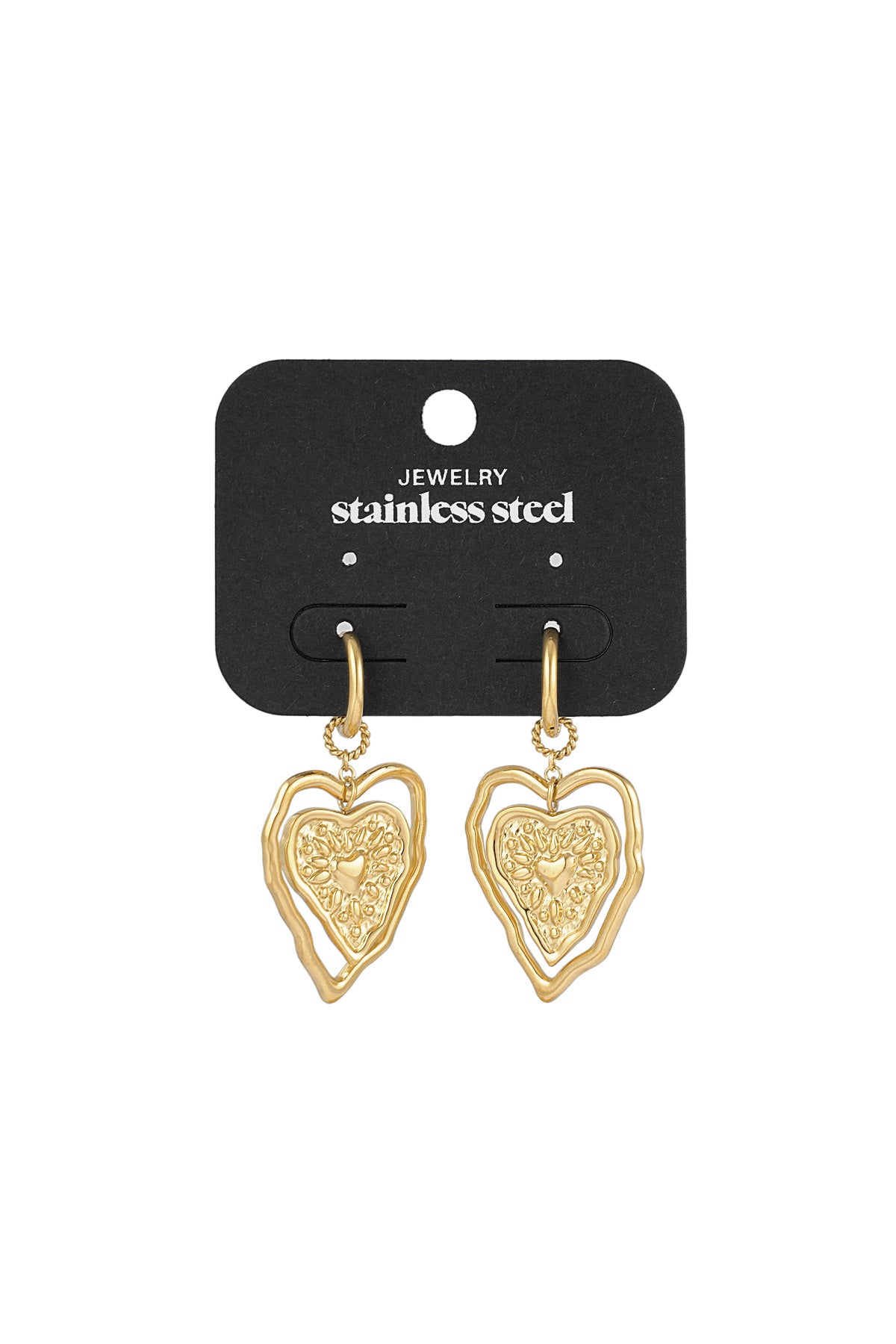 Spicy Hearts oorbellen goud