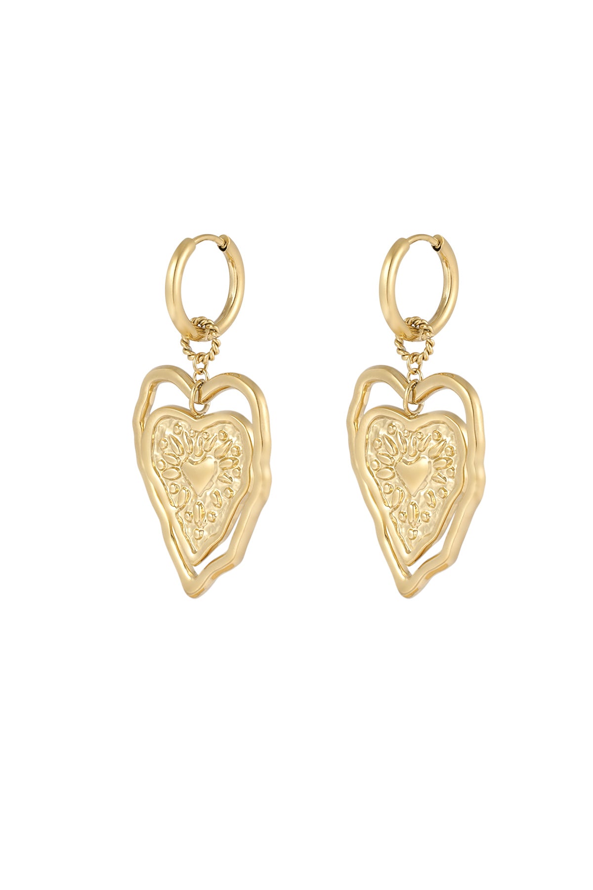 Spicy Hearts oorbellen goud