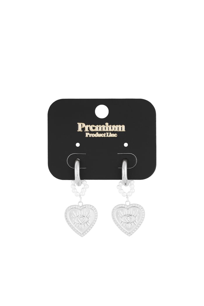 Heart Oorbellen goud/zilver
