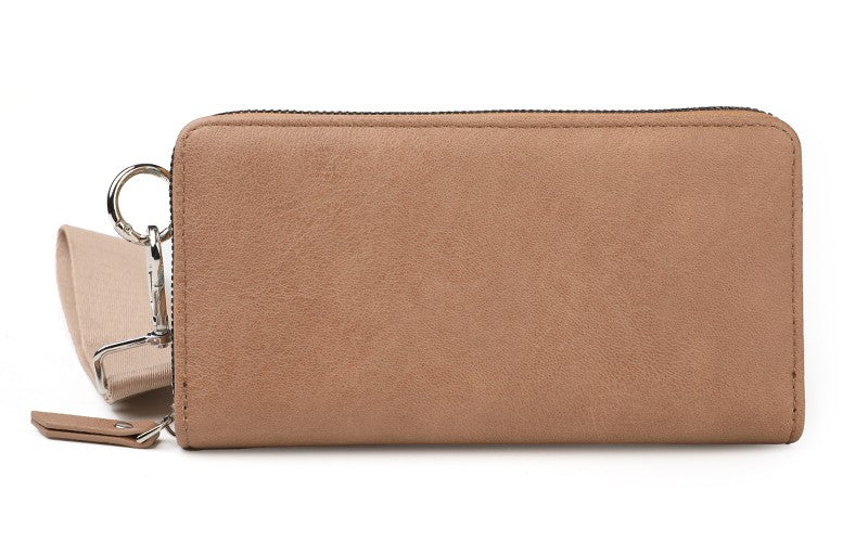 Khaki portemonnee / telefoontasje Mykonos