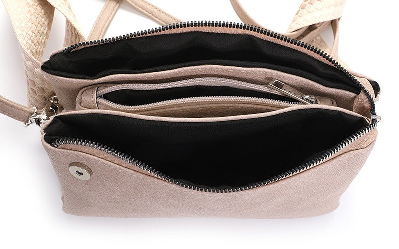 Light taupe New York schoudertasje
