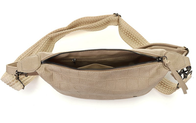 Naturel crossbody tas Manchester