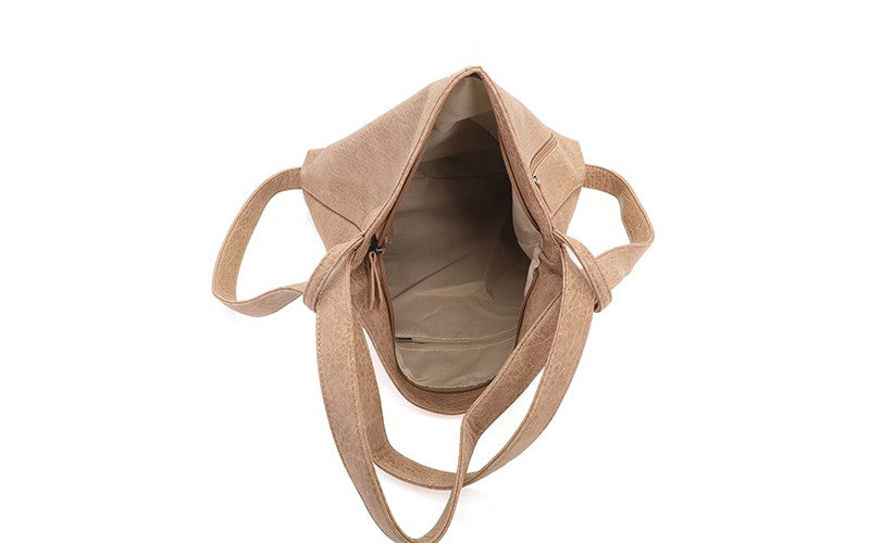 Khaki rugzak/schoudertas Lugano