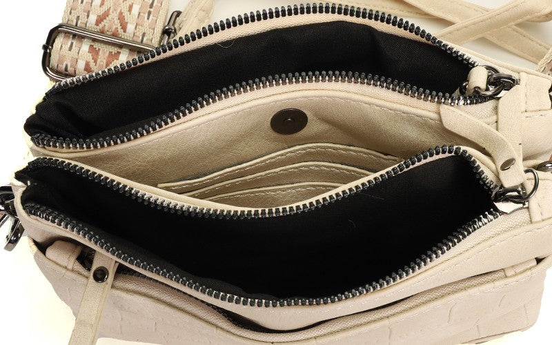 Naturel crossbody en schoudertasje Brussel
