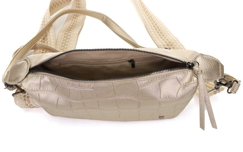 Champagne crossbody tas Manchester