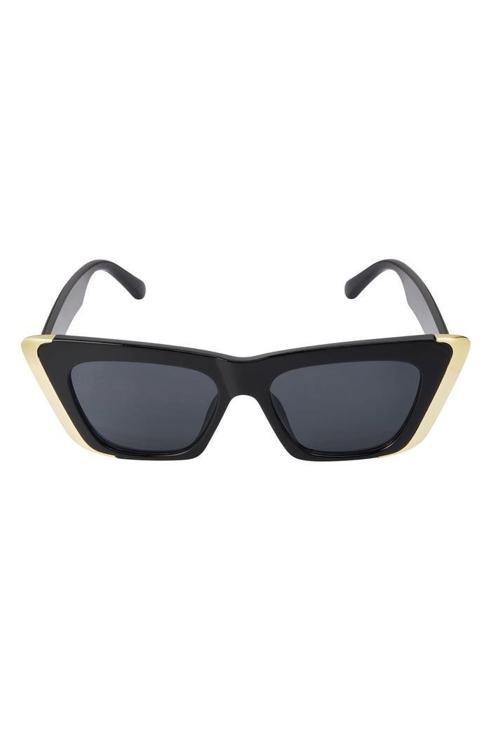 Black gold detailed zonnebril