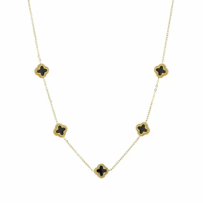 Ketting Klaver Black/Gold