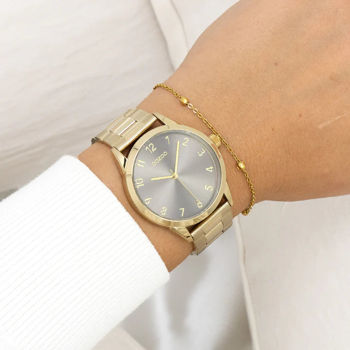OOZOO goudkleurig horloge