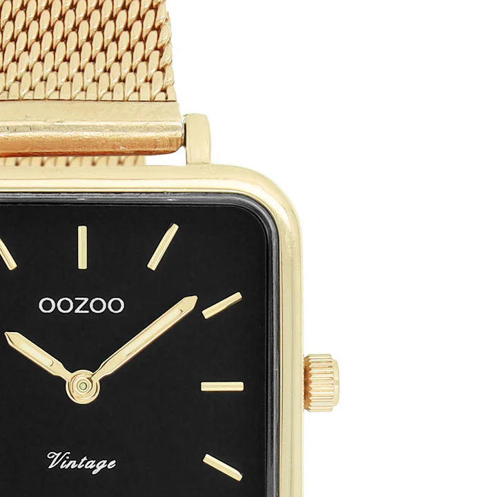 OOZOO Goudkleurig horloge vierkant