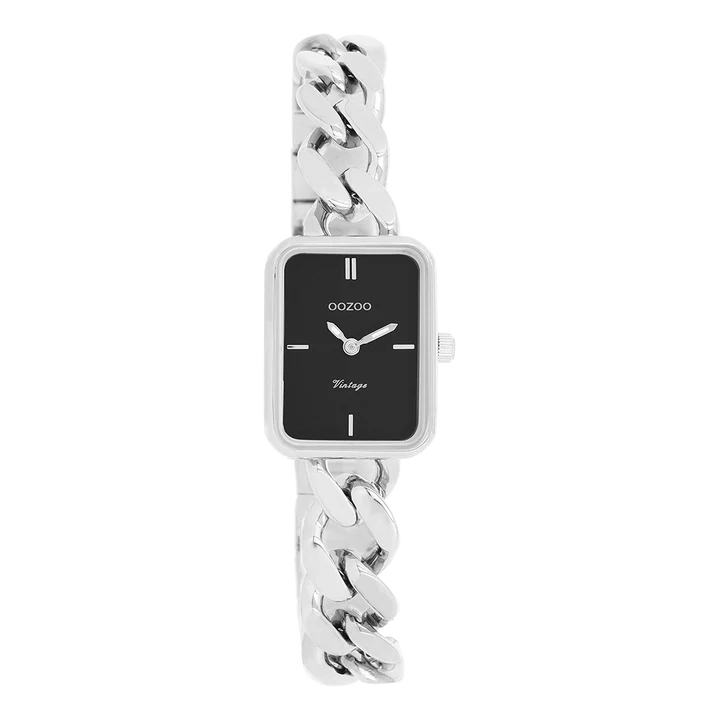 OOZOO schakelhorloge grof zilver