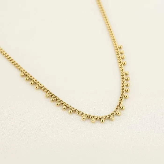 Dots ketting goud