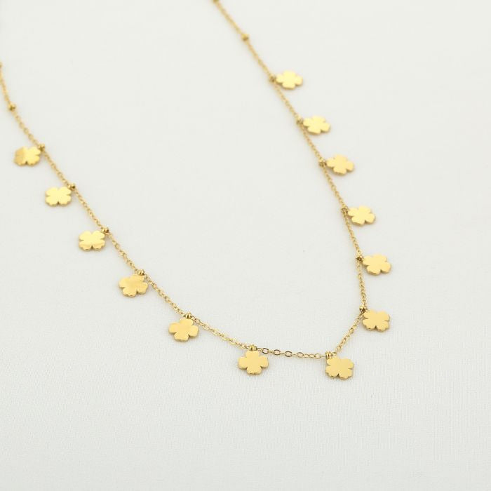 Multi klaverketting goud