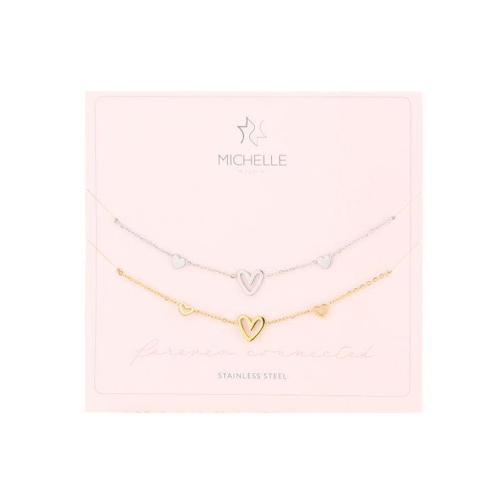 Vriendschap armbandjes zilver goud tree hearts