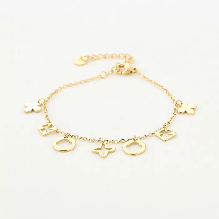 Lucky armband goud