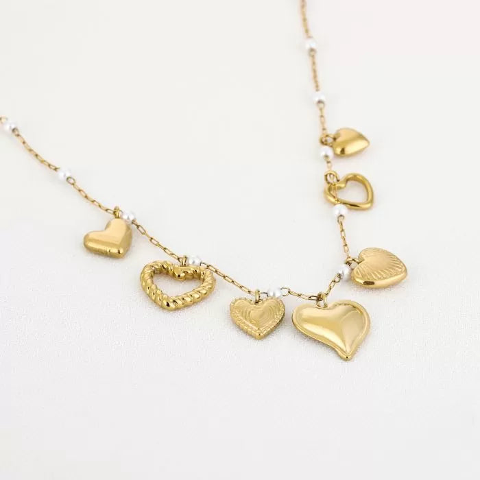 Hartjes bedel ketting