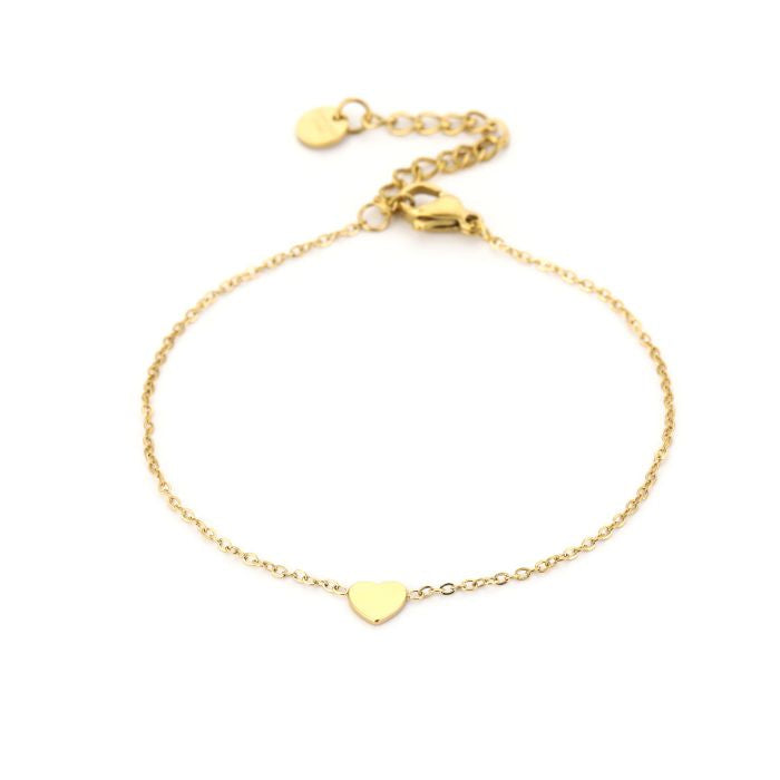 subtiel hartjes armband