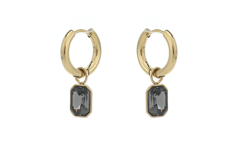 Black oorbellen Selina