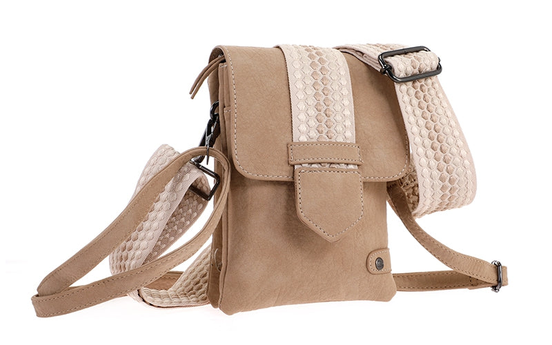Taupe crossbody en telefoontasje Nancy / Metz