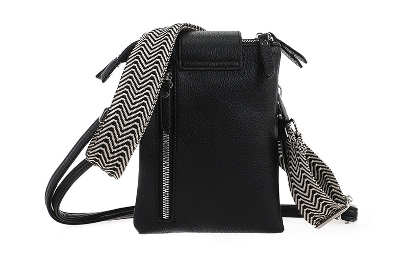 Black crossbody en telefoontasje Horton