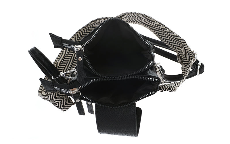 Black crossbody en telefoontasje Horton