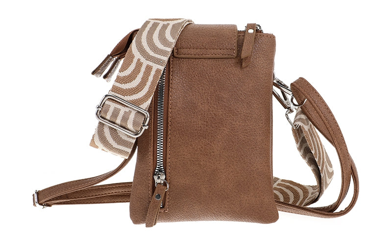 Camel crossbody en telefoontasje Horton