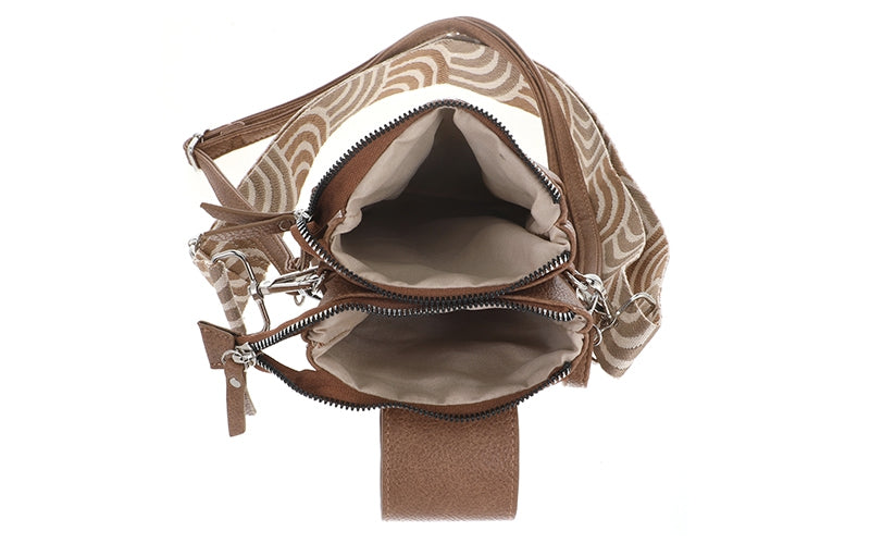 Camel crossbody en telefoontasje Horton