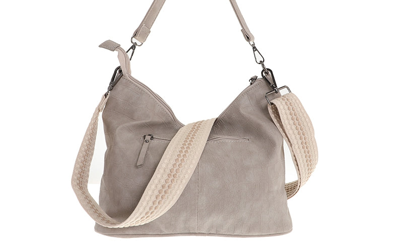Naturel schoudertas Palma (grijs)OLT16241