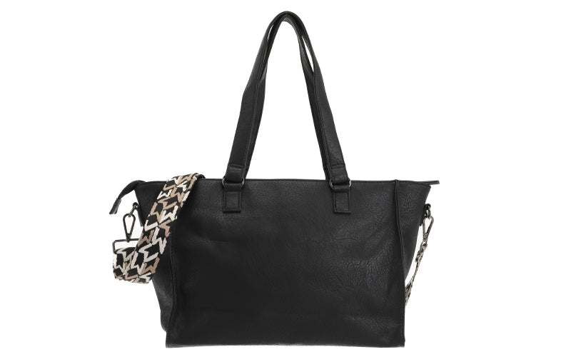 Black shopper Avignon- schooltas- laptop tas
